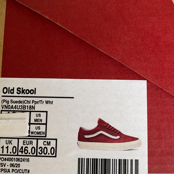 Vans Old Skool Pig Suede Chl Ppr/True White Men’s - Picture 16 of 16